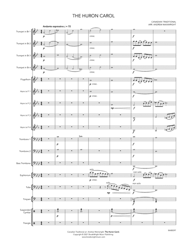 The Huron Carol (arr. Andrew Wainwright)