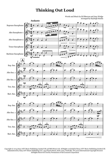 Thinking Out Loud (arr. Kayleigh Huelin)