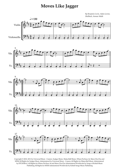 Moves Like Jagger (arr. Wesley S. SIlva)