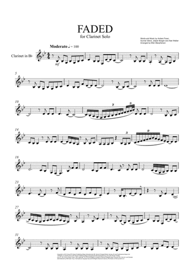 Faded (arr. Ellen Macpherson)