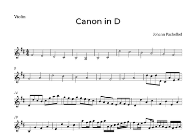Canon in D (arr. Alex Nunes Rodrigues)