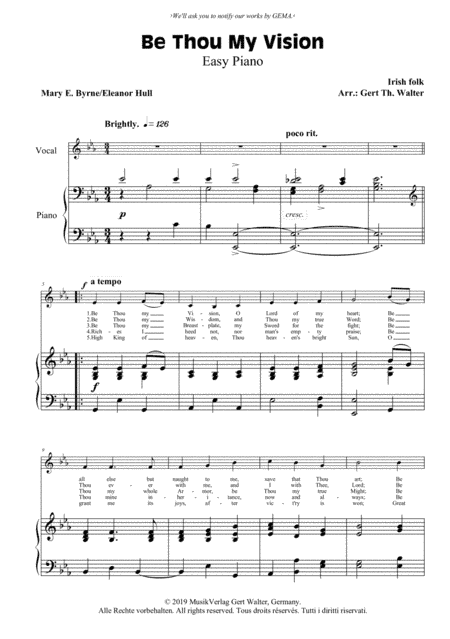 Be Thou My Vision (arr. Gert Th. Walter)
