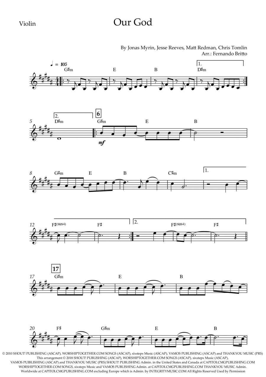 Our God (arr. Fernando Britto)