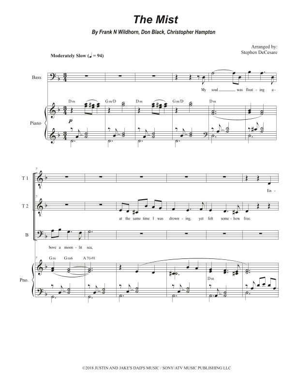 The Mist (arr. Stephen DeCesare)