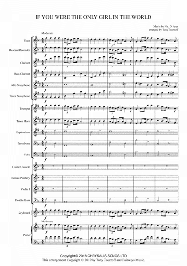 If You Were The Only Girl In The World (arr. Tony Tournoff)