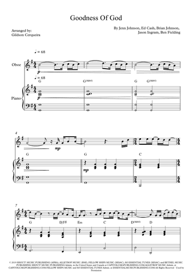 Goodness Of God (arr. Gildson Cerqueira)