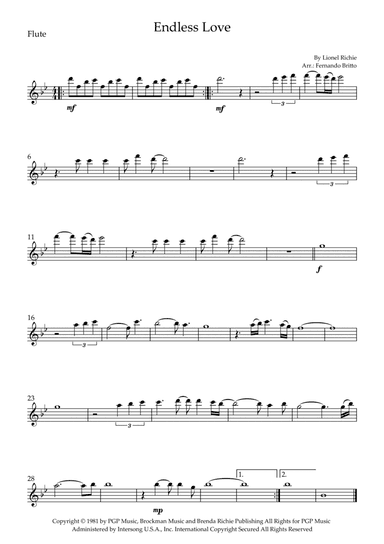 Endless Love (arr. Fernando Britto)