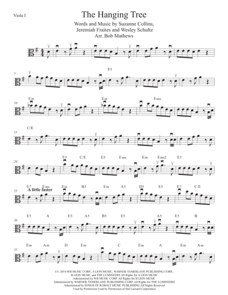 The Hanging Tree (arr. Bob Mathews)