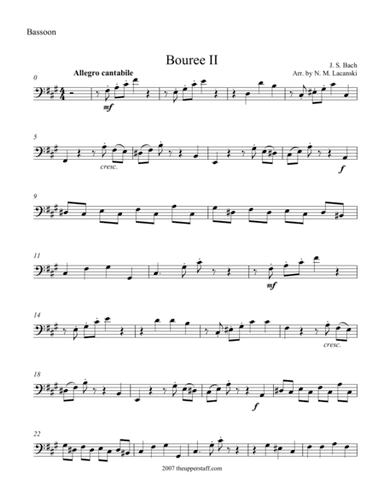 Bouree II (arr. Nick Lacanski)