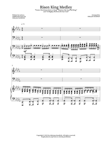Risen King Medley (arr. AdaLynn Kendrick)