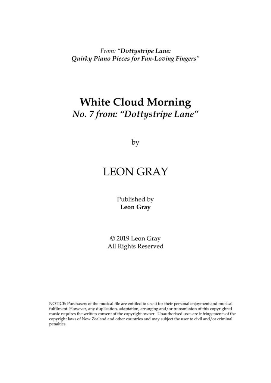 White Cloud Morning (No. 7), Dottystripe Lane © 2019 Leon Gray