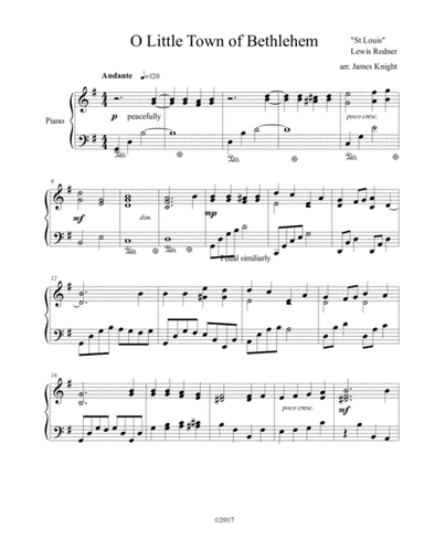Oh Little Town of Bethlehem (arr. James Knight)
