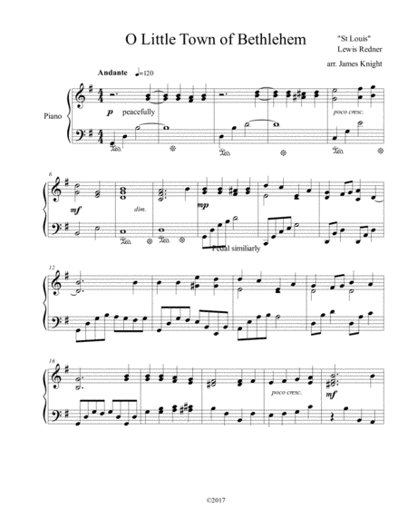 Oh Little Town of Bethlehem (arr. James Knight)