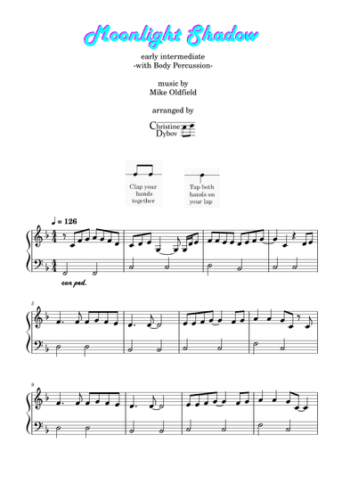 Moonlight Shadow (arr. Christine Dybov)