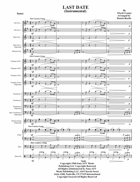 Last Date (arr. Dennis Ruello)