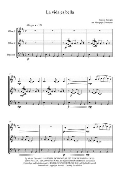 Life Is Beautiful (la Vita E Bella) (arr. M. Contreras)