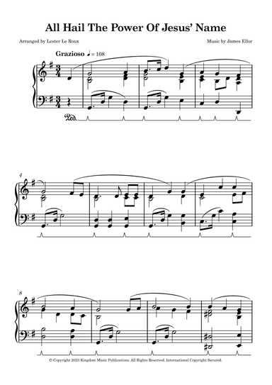 All Hail the Power of Jesus' Name (arr. Lester Le Roux)