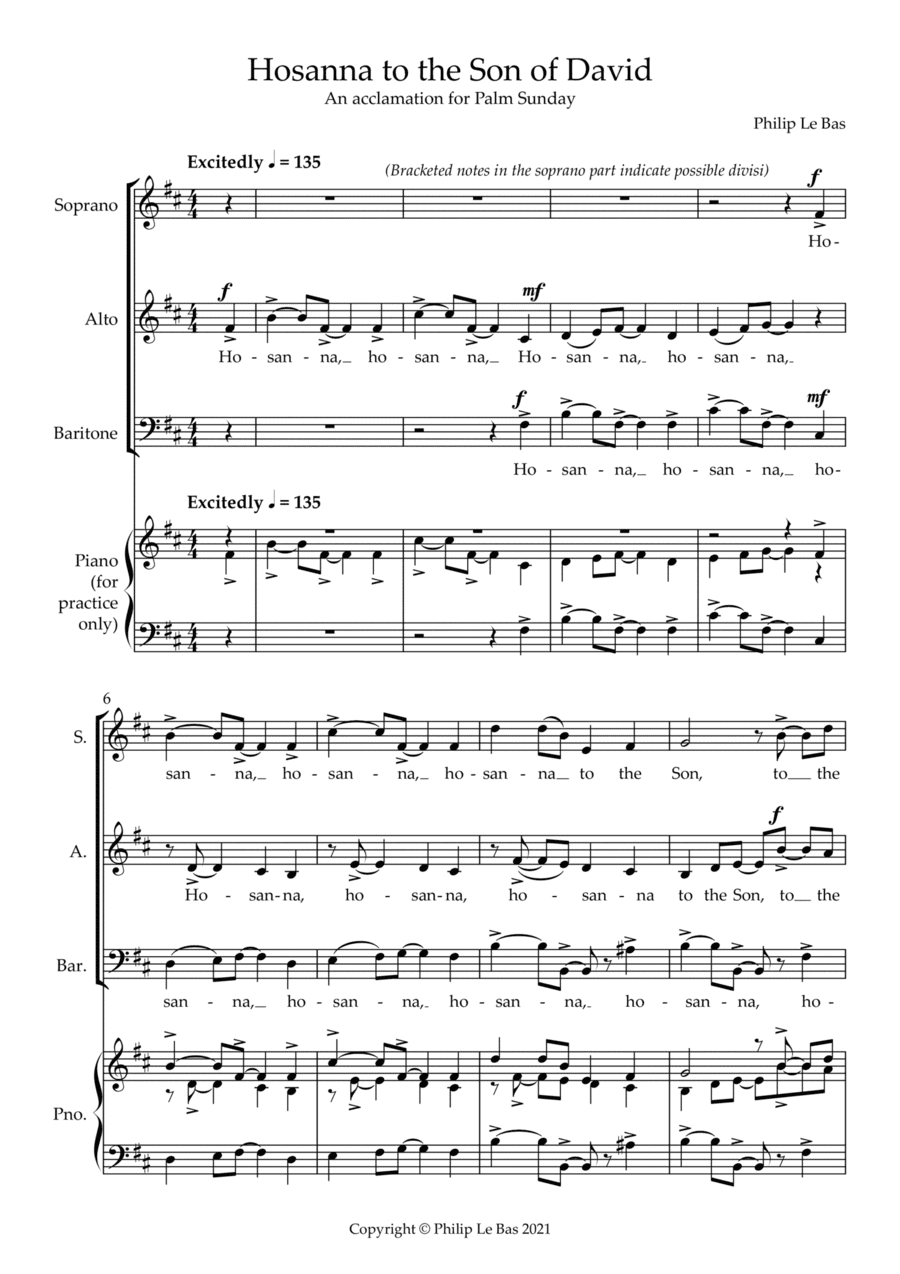 Hosanna to the Son of David