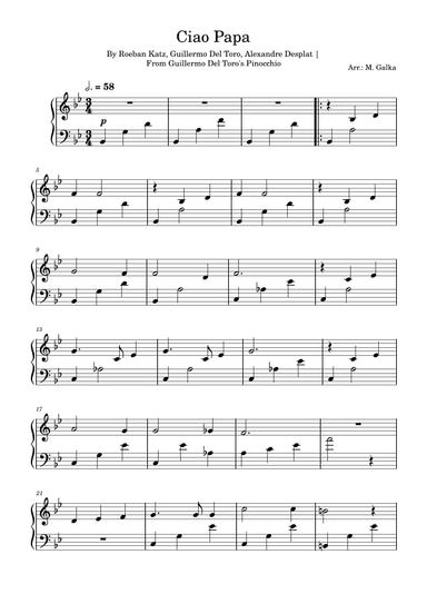 Ciao Papa (arr. M. Galka)