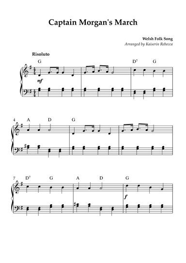 Captain Morgan's March (arr. Kaiserin Rebecca)