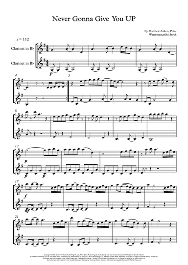 Never Gonna Give You Up (arr. Rebeca Goncalves)