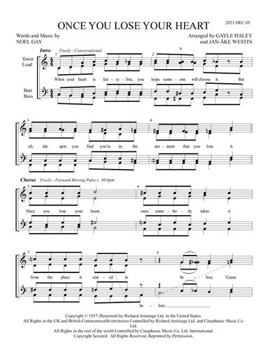 Once You Lose Your Heart (arr. Gayle Hayley, Jan-Ake Westin)