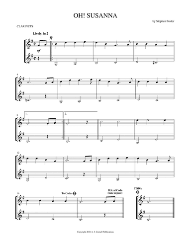 Oh! Susanna (arr. Mark Phillips)