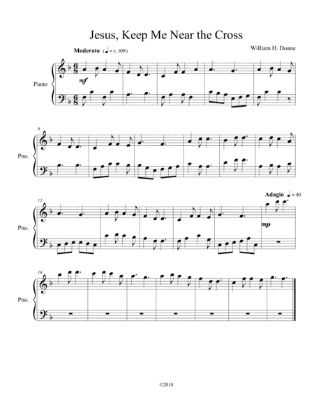 Jesus, Keep Me Near the Cross (arr. Jody Ainsworth)