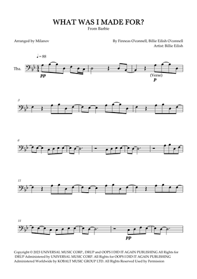 What Was I Made For? (arr. Milanov)