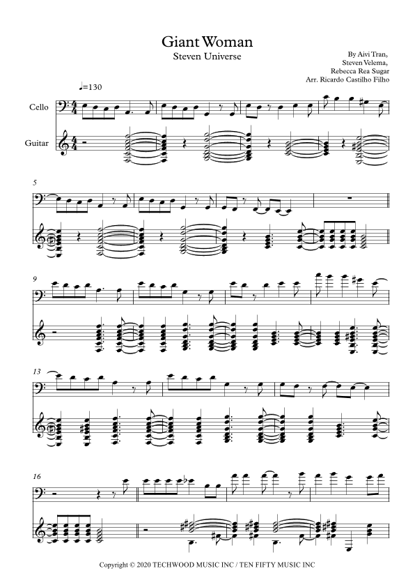 Giant Woman (arr. Ricardo Cesar dos Santos Castilho Filho)