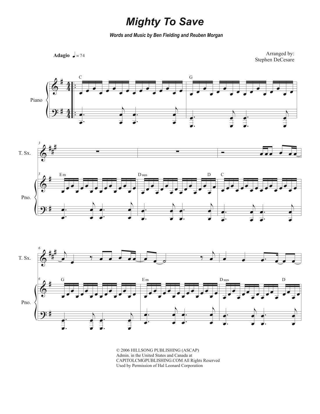 Mighty To Save (arr. Stephen DeCesare)