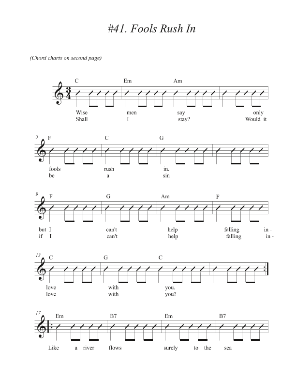 Only Fools Rush In (arr. Isaac Gish)