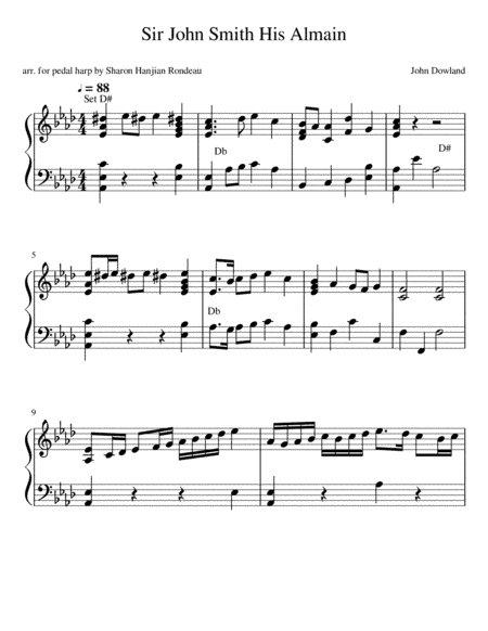 Sir John Smith His Almain (arr. Sharon Hanjian Rondeau)