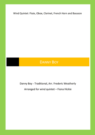 Danny Boy: Wind Quintet (arr. Fiona Hickie)