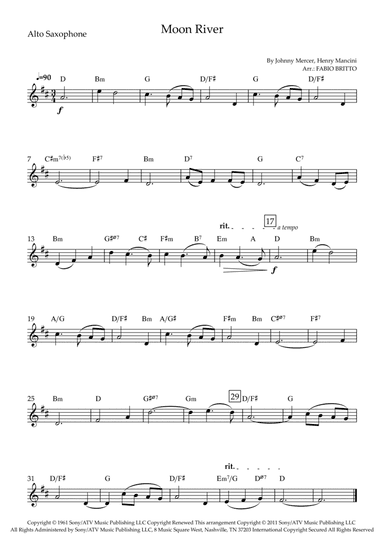 Moon River (arr. Fabio Britto)