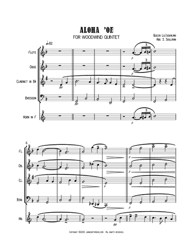 Aloha 'Oe (arr. John Skillman)