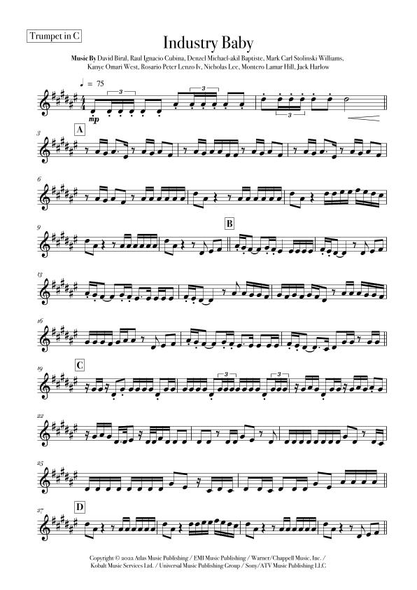 Industry Baby (arr. Rodrigo Nascimento)