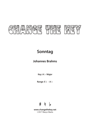 Sonntag - Ab Major (arr. Change the Key)