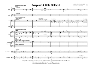 Everyone's A Little Bit Racist - Score Only (arr. Cal Rustad)