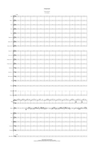 Uninvited (arr. Robert Bradshaw)