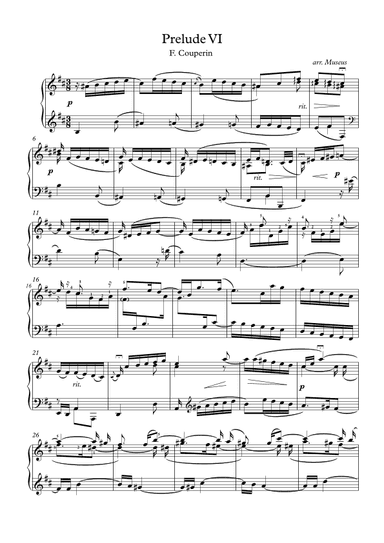 Prelude VI by F. Couperin (arr. Museos)