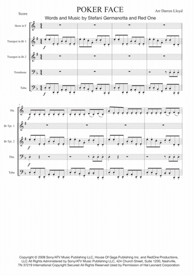 Poker Face (arr. Darren Lloyd)