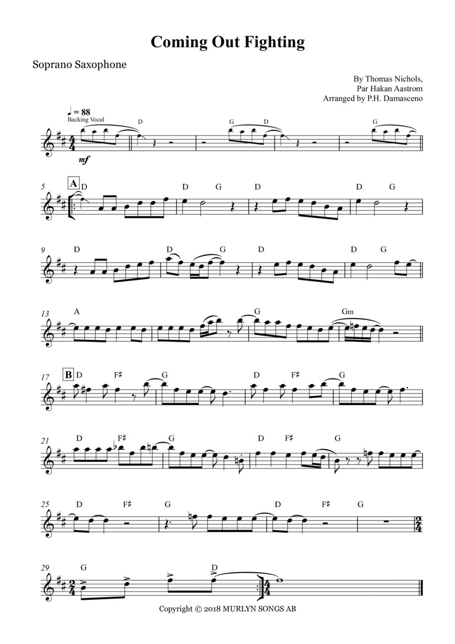 Coming Out Fighting (arr. P.H. Damasceno)
