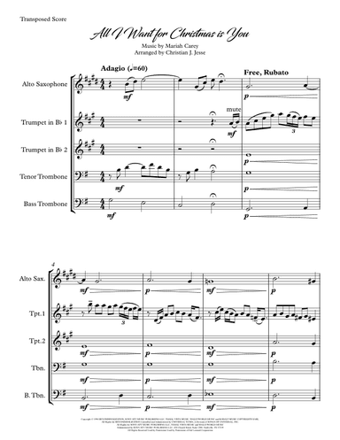 All I Want For Christmas Is You (arr. Christian Jesse)
