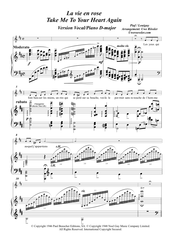 Take Me To Your Heart Again (arr. Uwe Roessler / Rössler / Rassler)