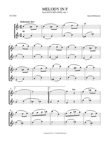 Melody in F (arr. Mark Phillips)