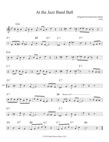 At the Jazz Band Ball (arr. Mark Huxhold)