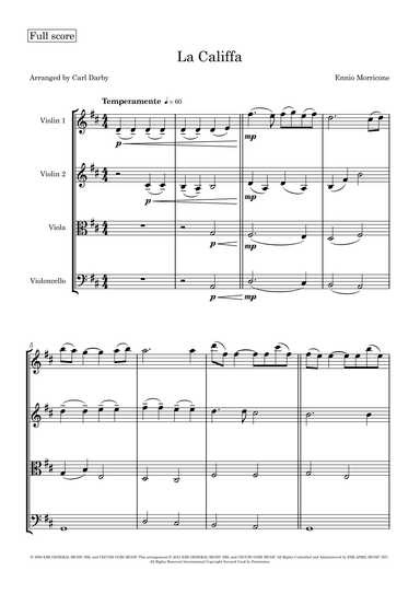 La Califfa (arr. Carl Darby)