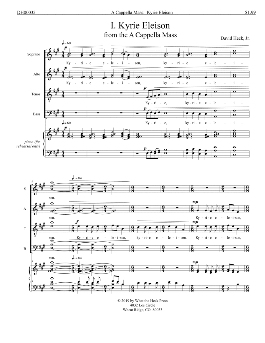 Kyrie Eleison From the A Cappella Mass