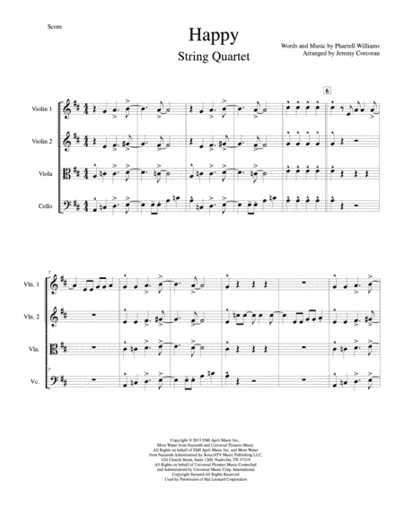 Happy (arr. Jeremy Corcoran)